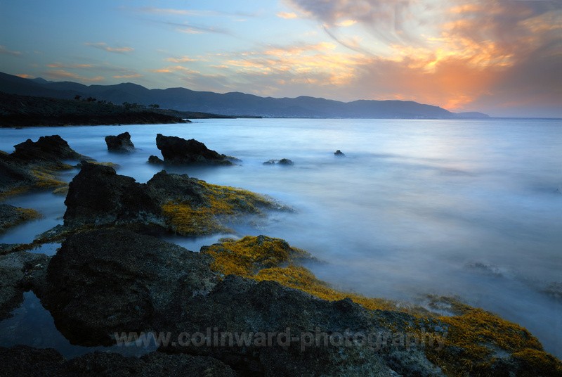 Sunset near Sissi, Crete. Ref 2427 - Europe