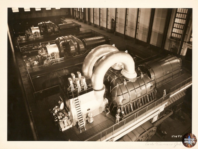 Turbine Hall Dec. 1940 - Richmond Generating Station Historical Photographs