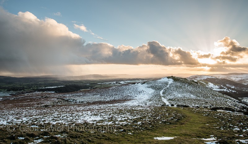 Hope Bowdler Hill, passing storm - Stretton Hills