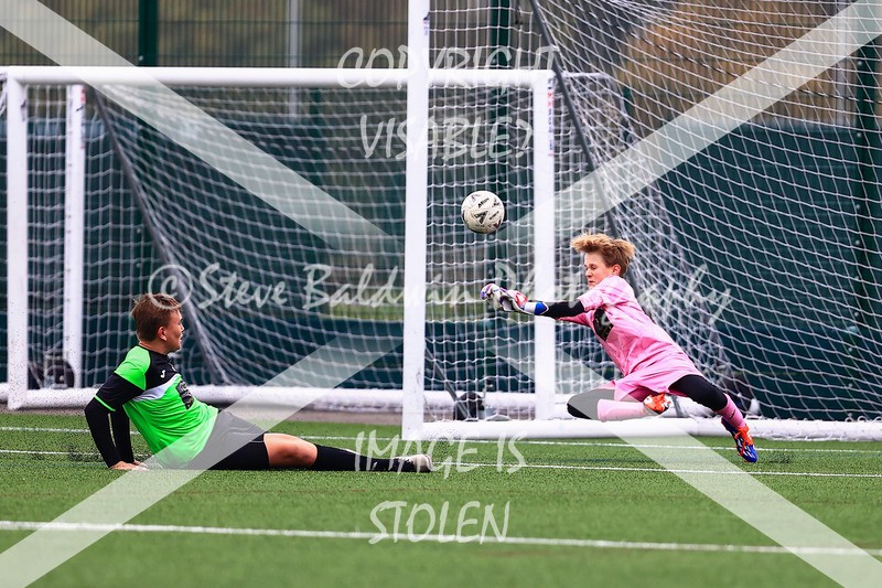 1DX30124 - 2025-10-12 FC Abbey Meads U14 Orange V Kingsdown Lions U14