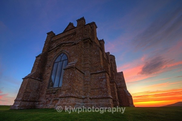 jurassic, landscape, sun, sunset, dorset, abbotsbury, st, saint, catherines, catherine's, chapel,photo, photograph