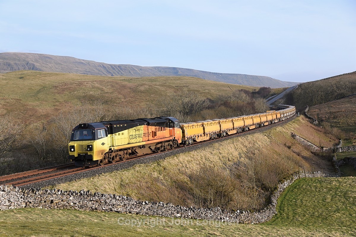 JL - 17.3.21 70815 6C89 Mountsorrel - Carlisle Yard, Birkett Common - Birkett Common (northbound)