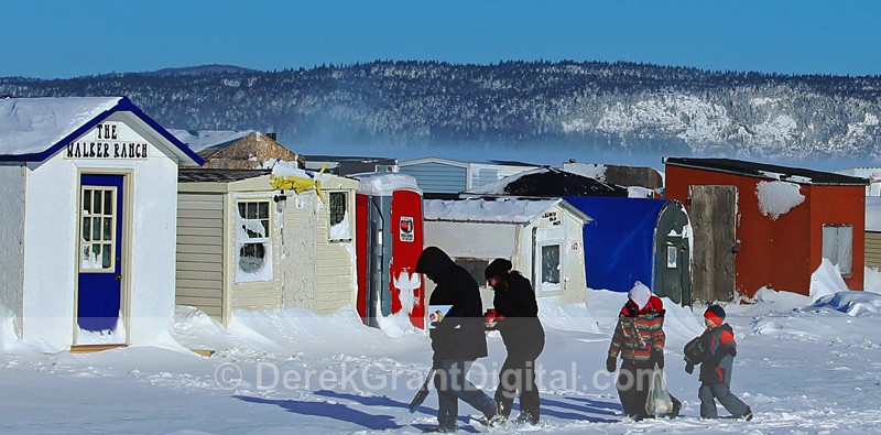 After the Storm - Ice Fishing - Canada - Ice Shacks