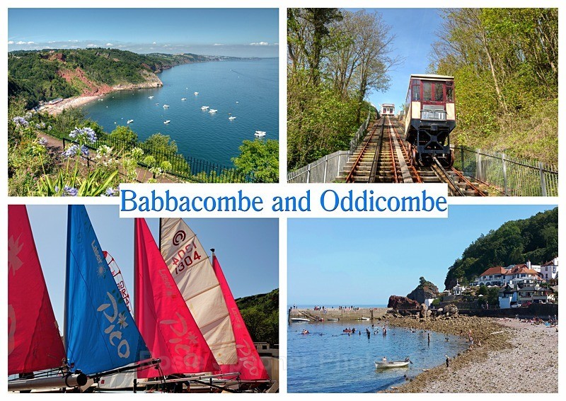 Postcard Babbacombe and Oddicombe - Torbay Postcards