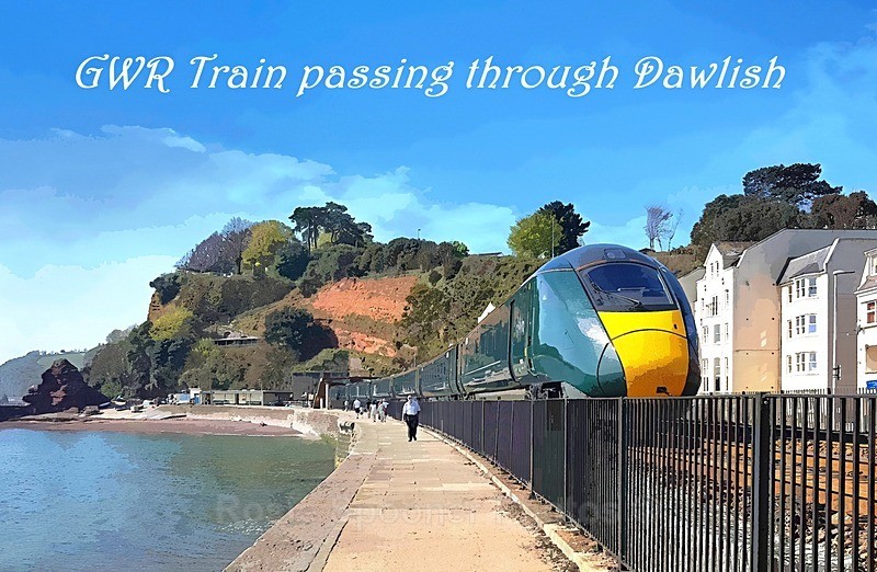 Fridge magnet - GWR at Dawlish - FRIDGE MAGNETS