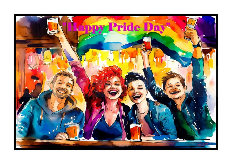 Spectrum of Joy, Pride Day Paintings by Paul Duddell, Whispers & Strokes - Artist, Painter, and Photographer