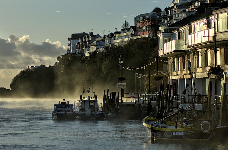 Misty start to the day at Looe - Looe