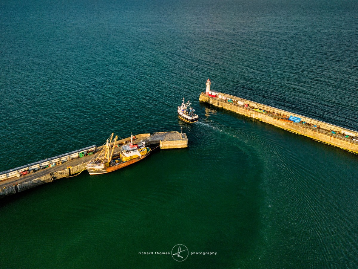 Evening departure - Newlyn - FROM ABOVE