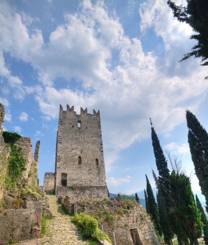 Arco Castle Tower - Ruins and Not So Ruined