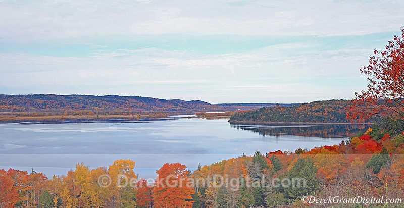 Belleisle Bay New Brunswick Autumn Foliage - New Brunswick Landscape