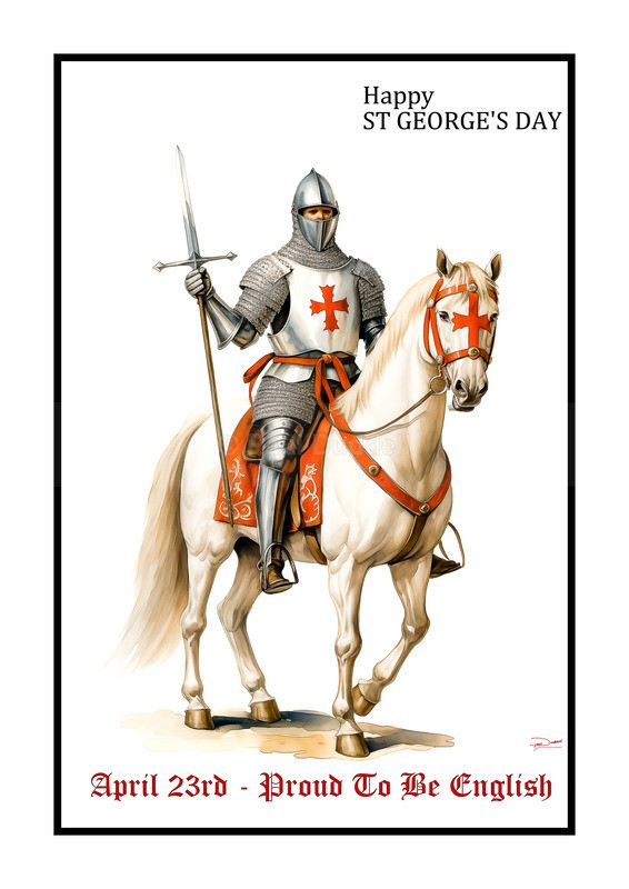 Proud To Be English, St George's Day Paintings by Paul Duddell, Whispers & Strokes - Artist, Painter, and Photographer