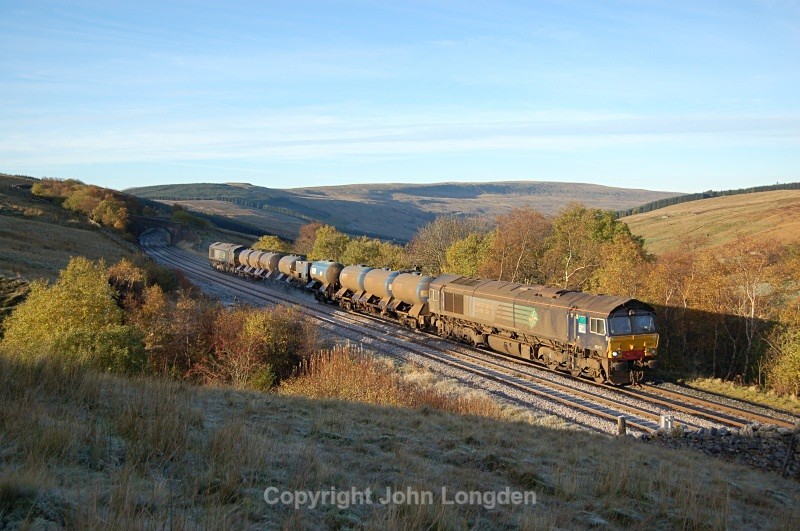 25.10.10 - 66415 & 66428 3J06 Carlisle - Carlisle, Garsdale Troughs - Garsdale Troughs