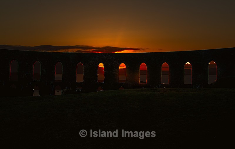 Sunset from McCaig's Tower in Oban - Oban