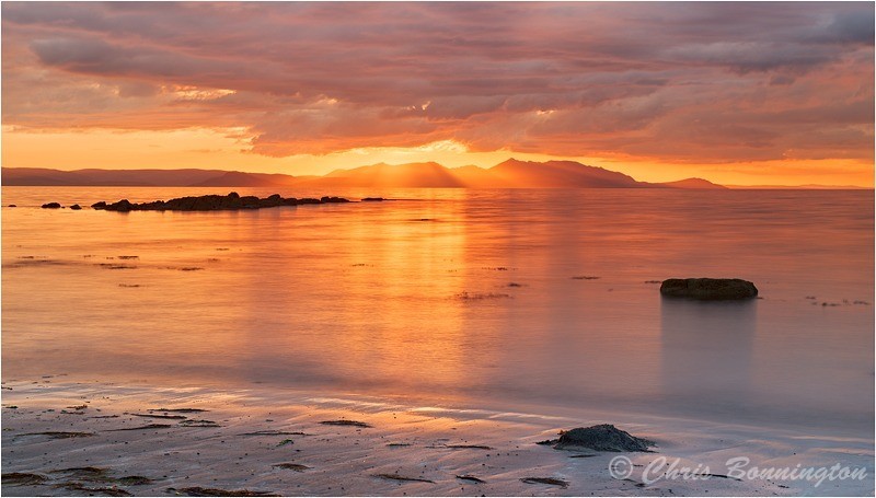 Golden rays over Arran - Landscapes - Colour