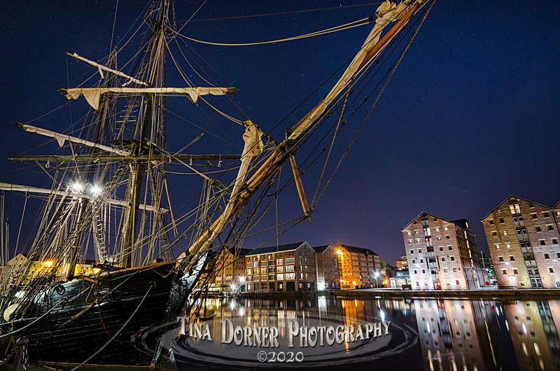 The Earl Of Pembroke Ship at night in The Earl of Pembroke by Tina Dorner Photography
