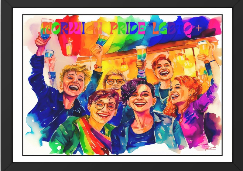 Spectrum of Joy, Pride Day Paintings by Paul Duddell, Whispers & Strokes - Artist, Painter, and Photographer