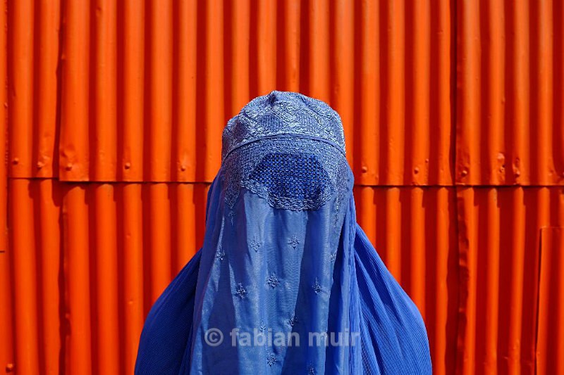 Fabian Muir Blue Burqa