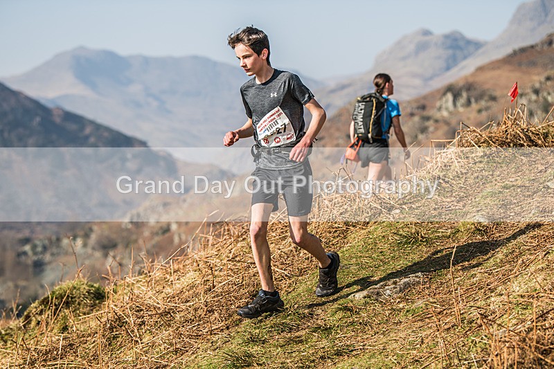 Elterwater-317 - Kendal Winter League Elterwater Under 15/17 Fell Races Sunday 9th March 2025