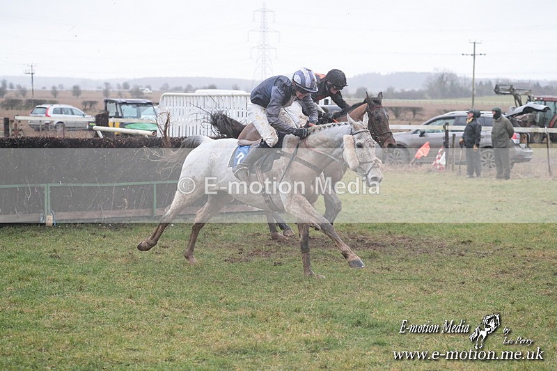 PtP 260125 608 - Cocklebarrow Point-to-Point racing with the Heythrop Hunt 26/01/25
