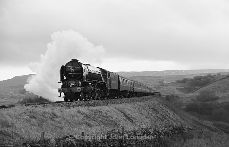 JL - 15.2.17 60163 'Tornado' 2Z53 10.44 Skipton - Appleby, Lunds - Lunds - Northbound