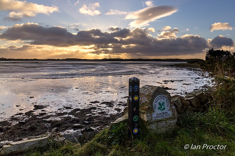 Morning sunburst over Dundrum Bay - County Down