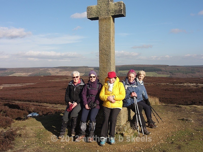 056. Group pose at Ana Cross. - Third Saturday Walks Collection Two.
