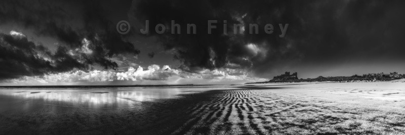 Bamburgh Castle Winter Panoramic - Northumberland