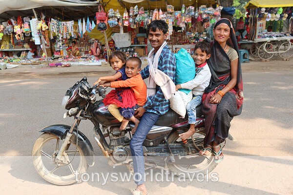 Family on Motorbike, India - India
