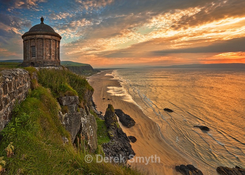 Mussenden Temple and Downhill Strand Sunset