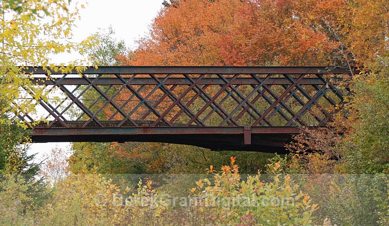 New Brunswick Fall Colors - Old Humpback Bridge - Autumn Foliage