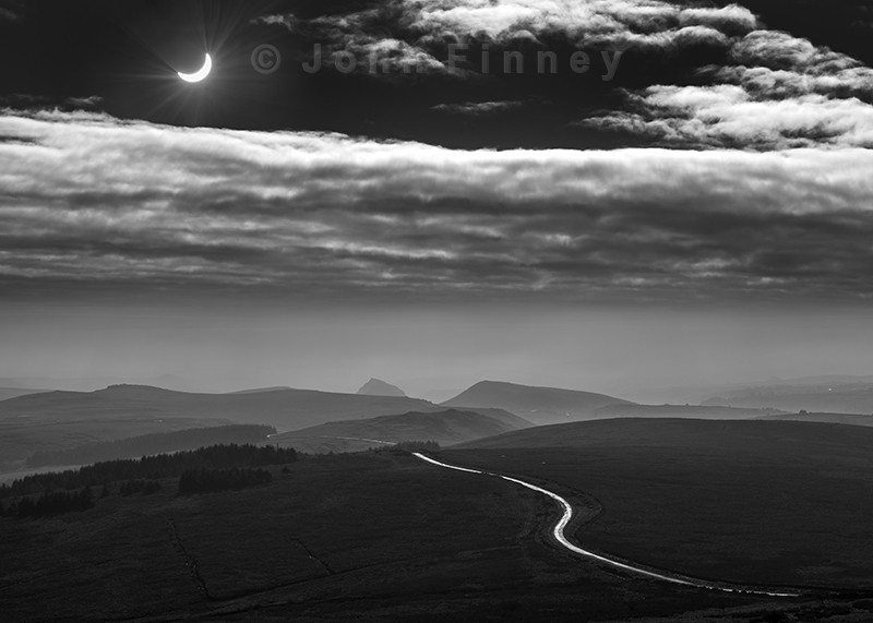 Solar Eclipse over Derbyshire - Extraordinary Black-and-white Photographs