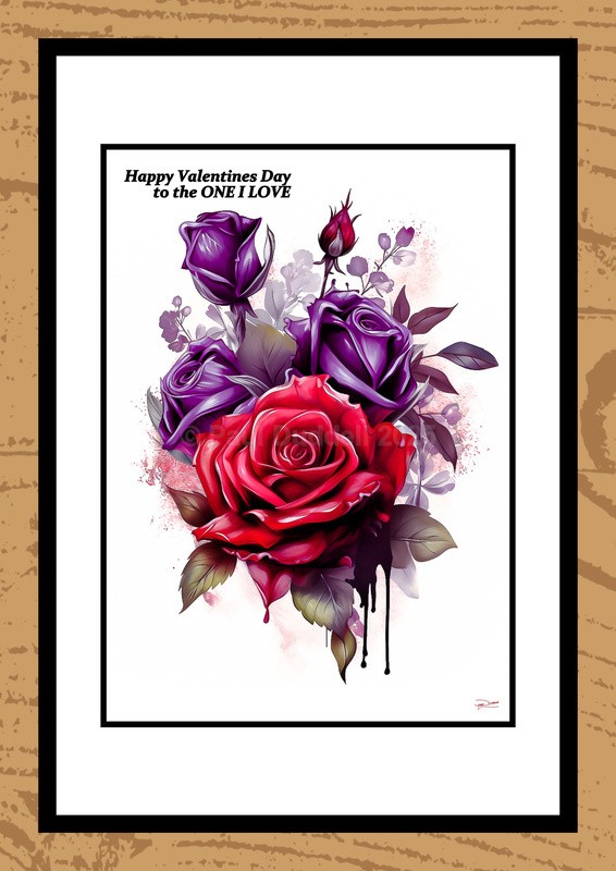 St Valentine's Day Watercolour Paintings - Timeless Romance by Artist Paul Duddell