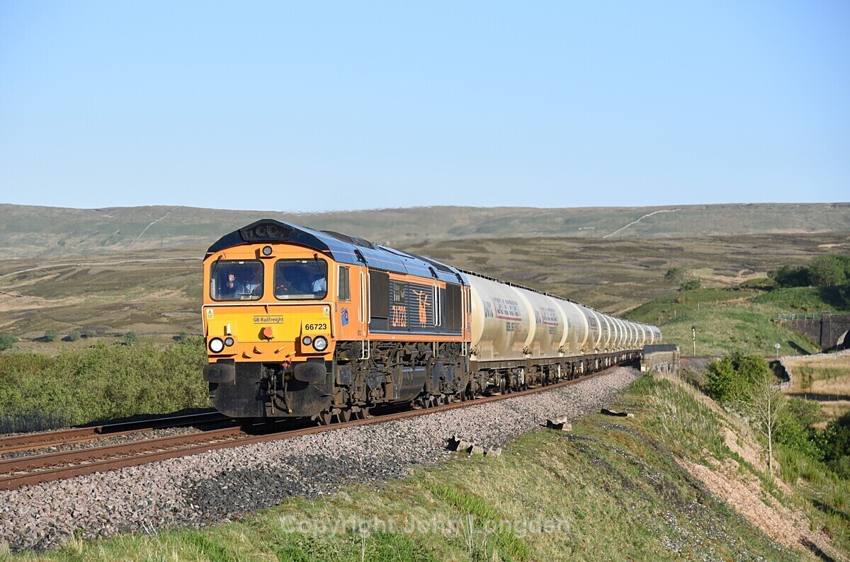 JL - 1.6.20 66723 6S00 Clitheroe - Carlisle Yard, Lunds - Lunds - Northbound