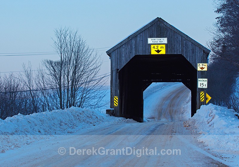 Tranton Covered Bridge Smith Creek #1 Roachville New Brunswick Canada - Covered Bridges of New Brunswick