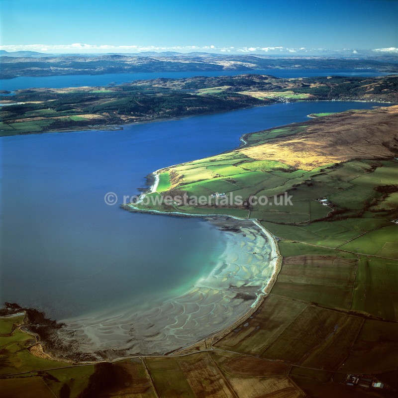 aerial pictures of Scotland west coast Islands of Bute