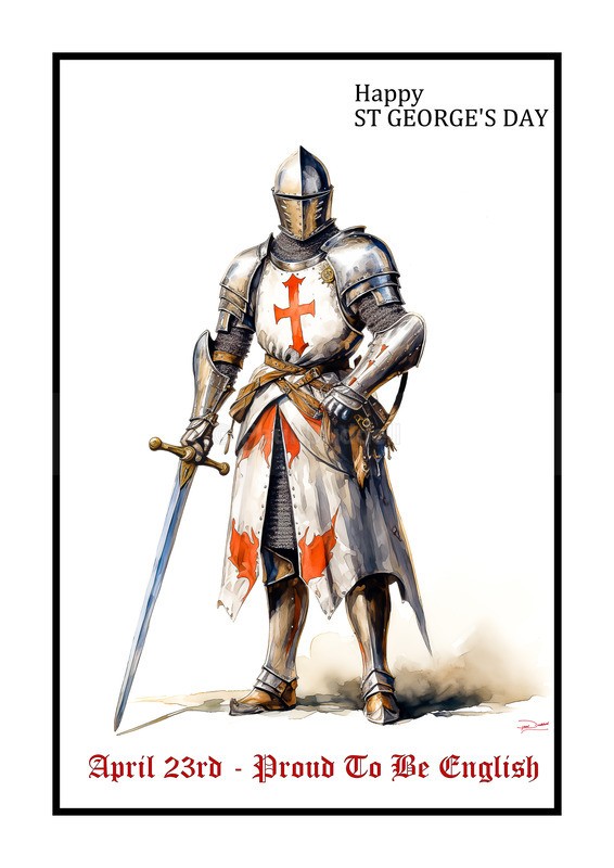 Proud To Be English, St George's Day Paintings by Paul Duddell, Whispers & Strokes - Artist, Painter, and Photographer