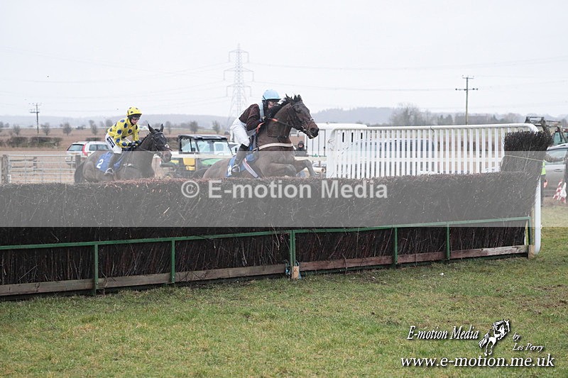 PtP 260125 722 - Cocklebarrow Point-to-Point racing with the Heythrop Hunt 26/01/25