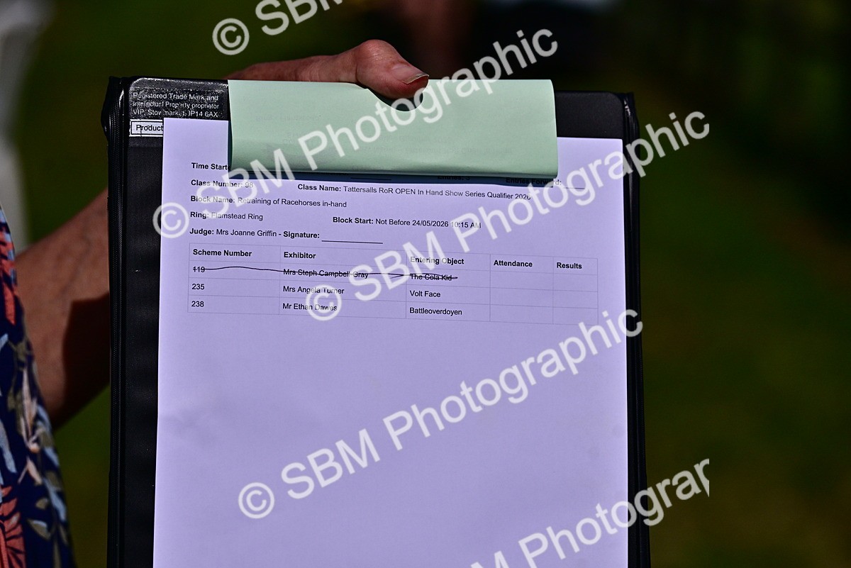 SBM_12858 - Class 98 - Retraining of Racehorse In Hand