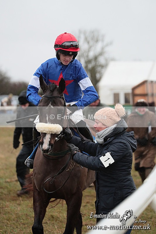 PtP 260125 27 - Cocklebarrow Point-to-Point racing with the Heythrop Hunt 26/01/25