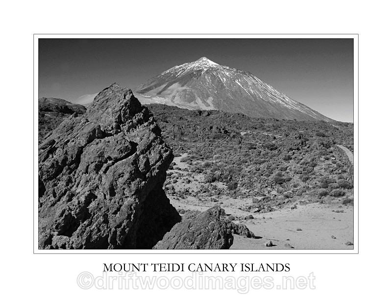 Tenerife Teidi and rocks in forefground - Tenerife Mount Teidi