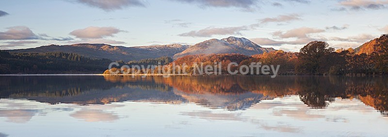 Ben Venue across Loch Venachar, The Trossachs - Panoramic format