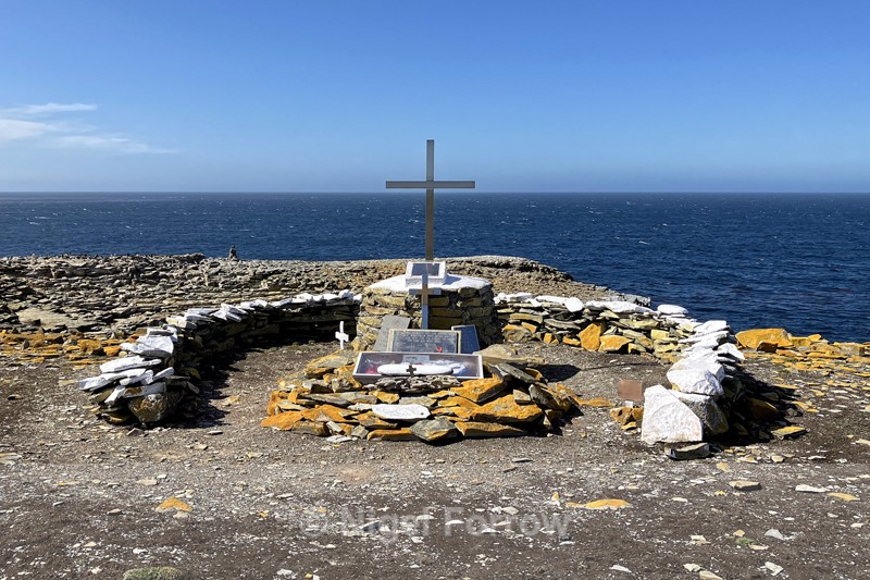 HMS Sheffield Memorial, Sea Lion Island, Falklands - Falkland Islands