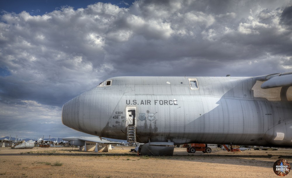 C5 Galaxy at AMARG Aerospace Reclamation and Maintenance Group, Tucson AZ - Matthew Christopher Murray's Abandoned America